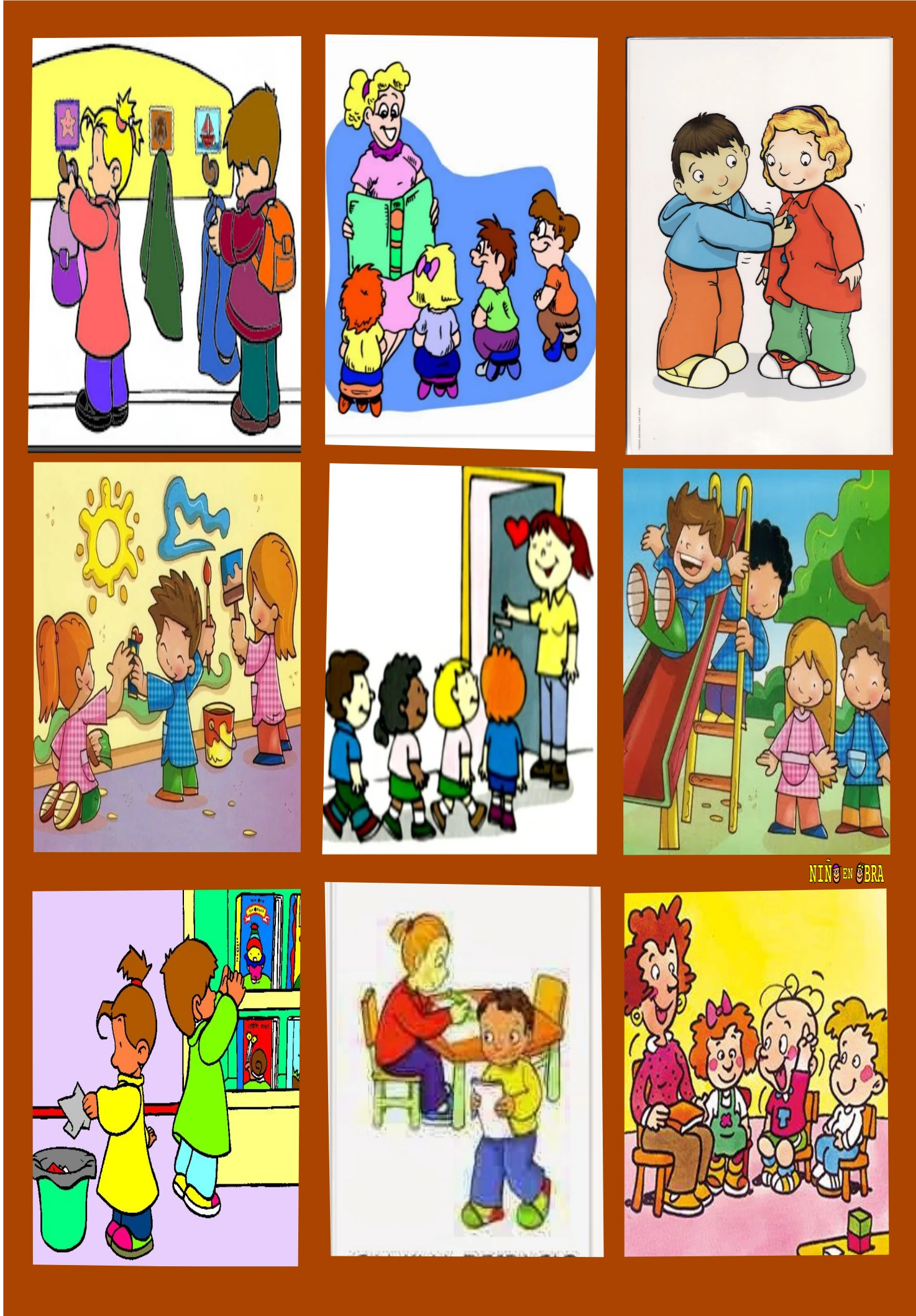 afiche de reglas de convivencia Neo
