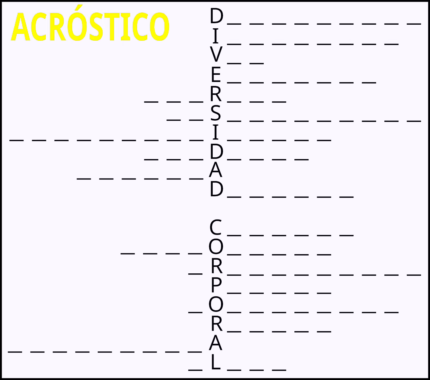 acróstico