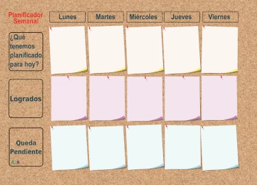 planificador semanal para la clase