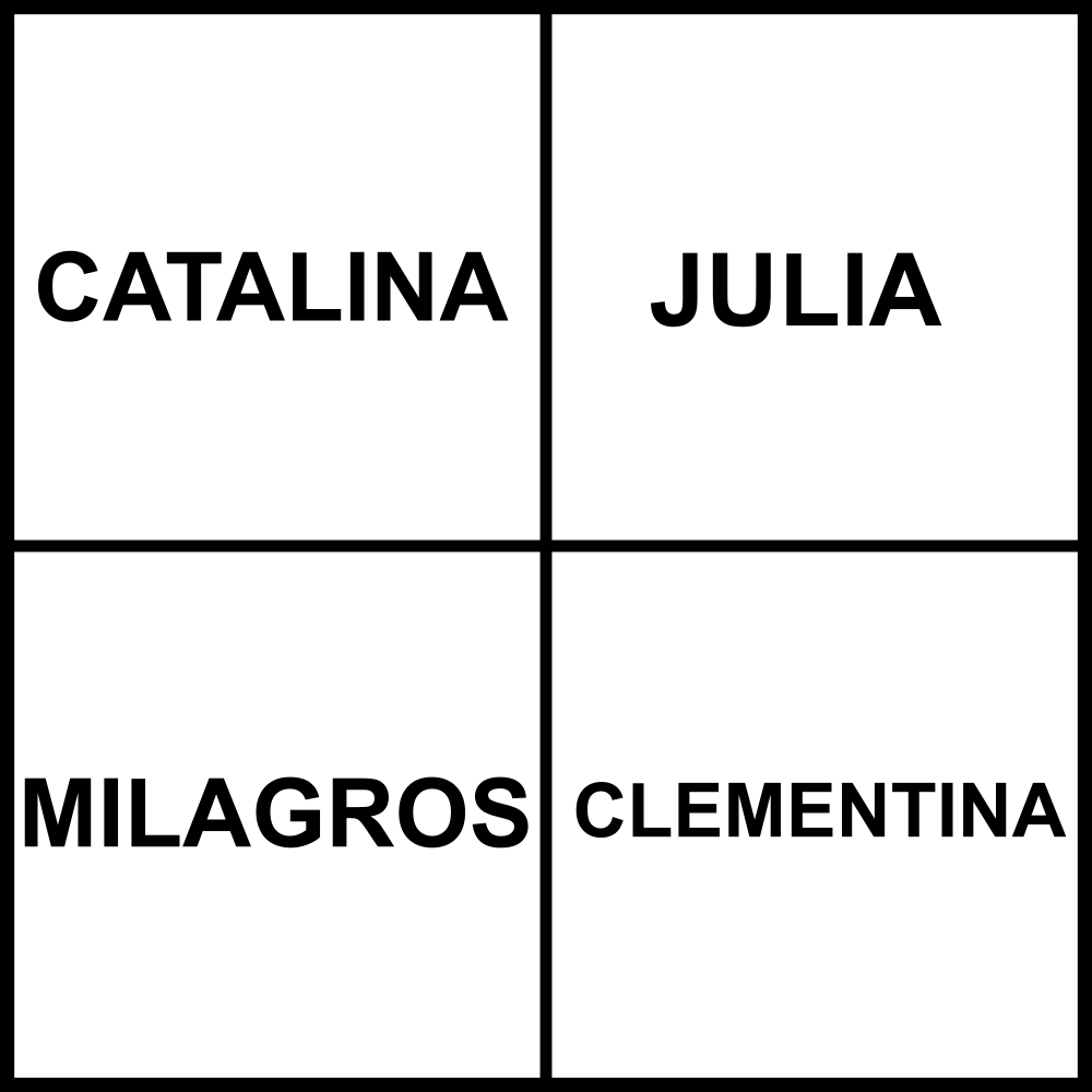 bingo de nombres