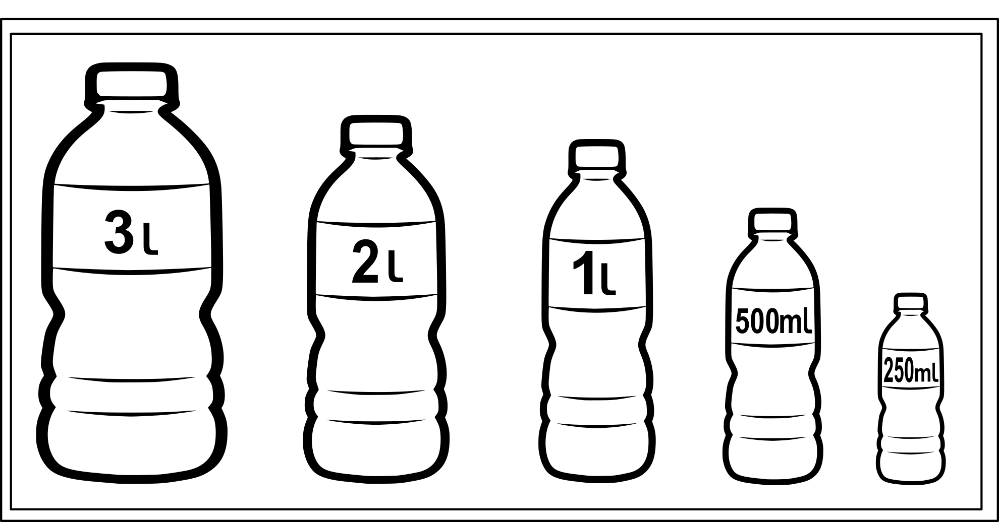 botellas con distintos contenidos