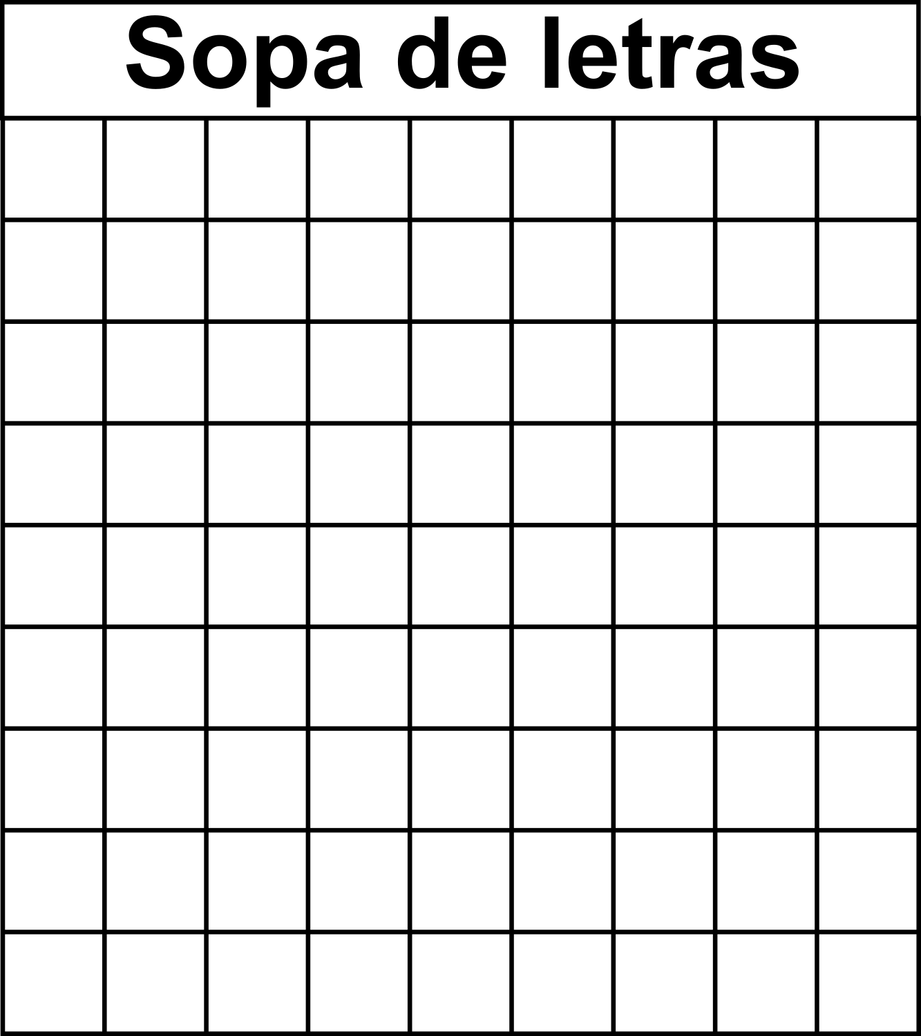 sopa de letras