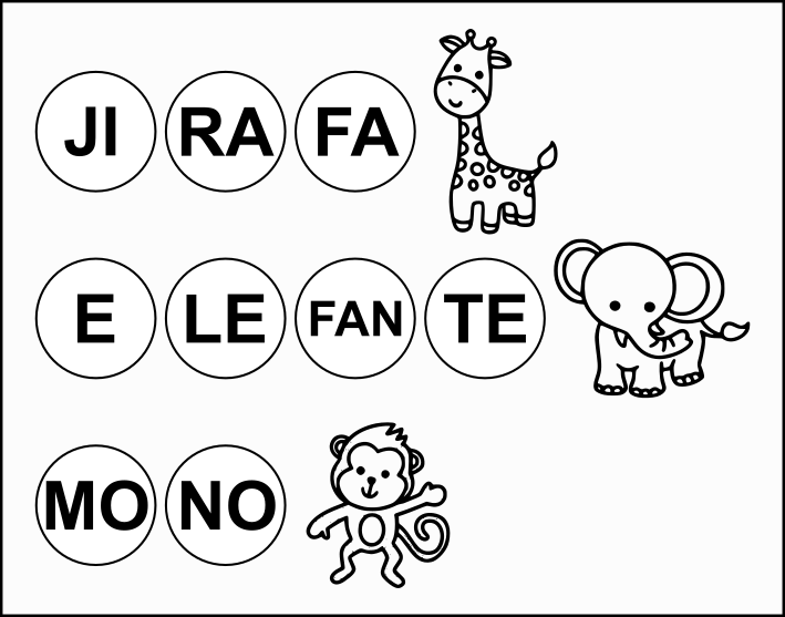 Animales y sílabas