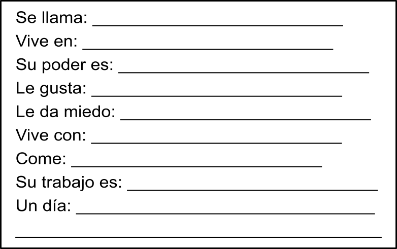 Ficha sobre personaje