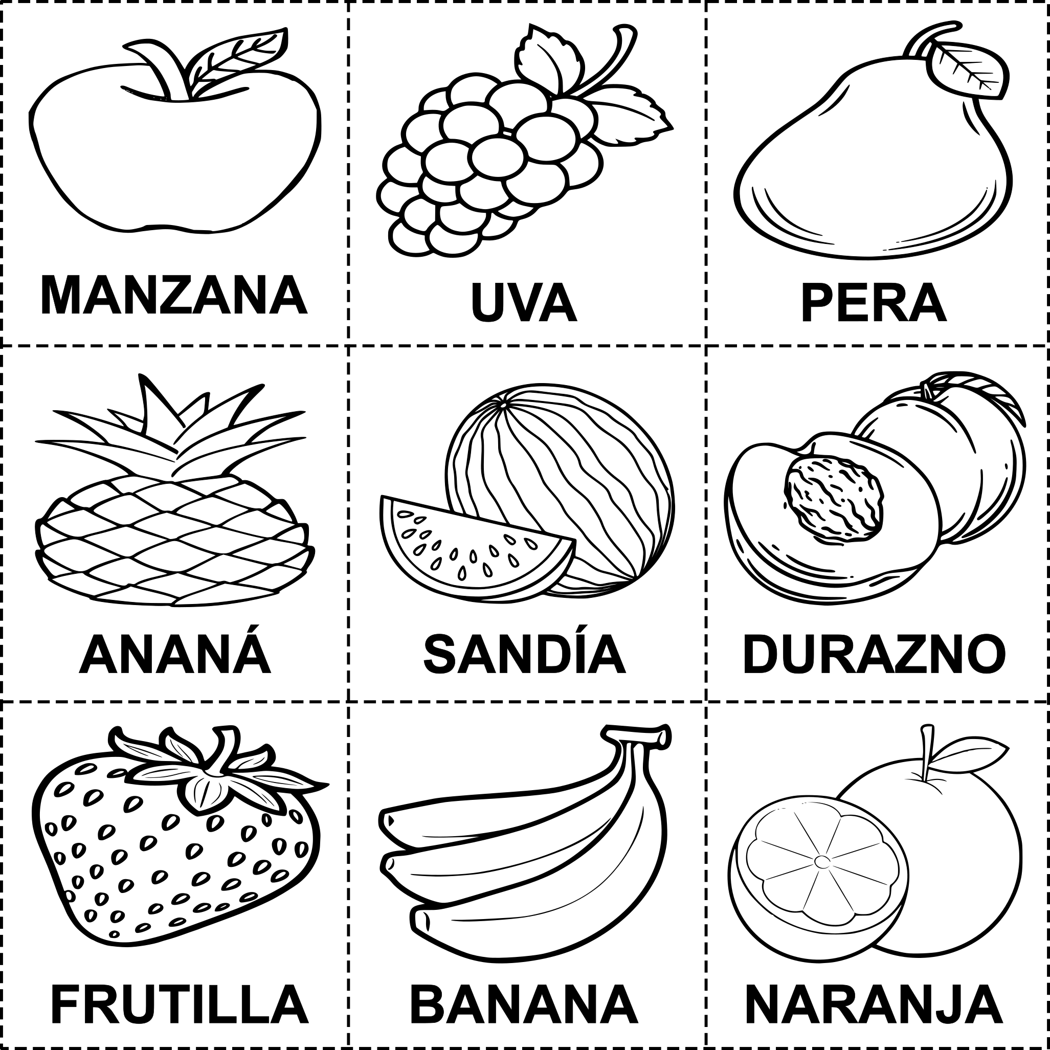Nombres con frutas