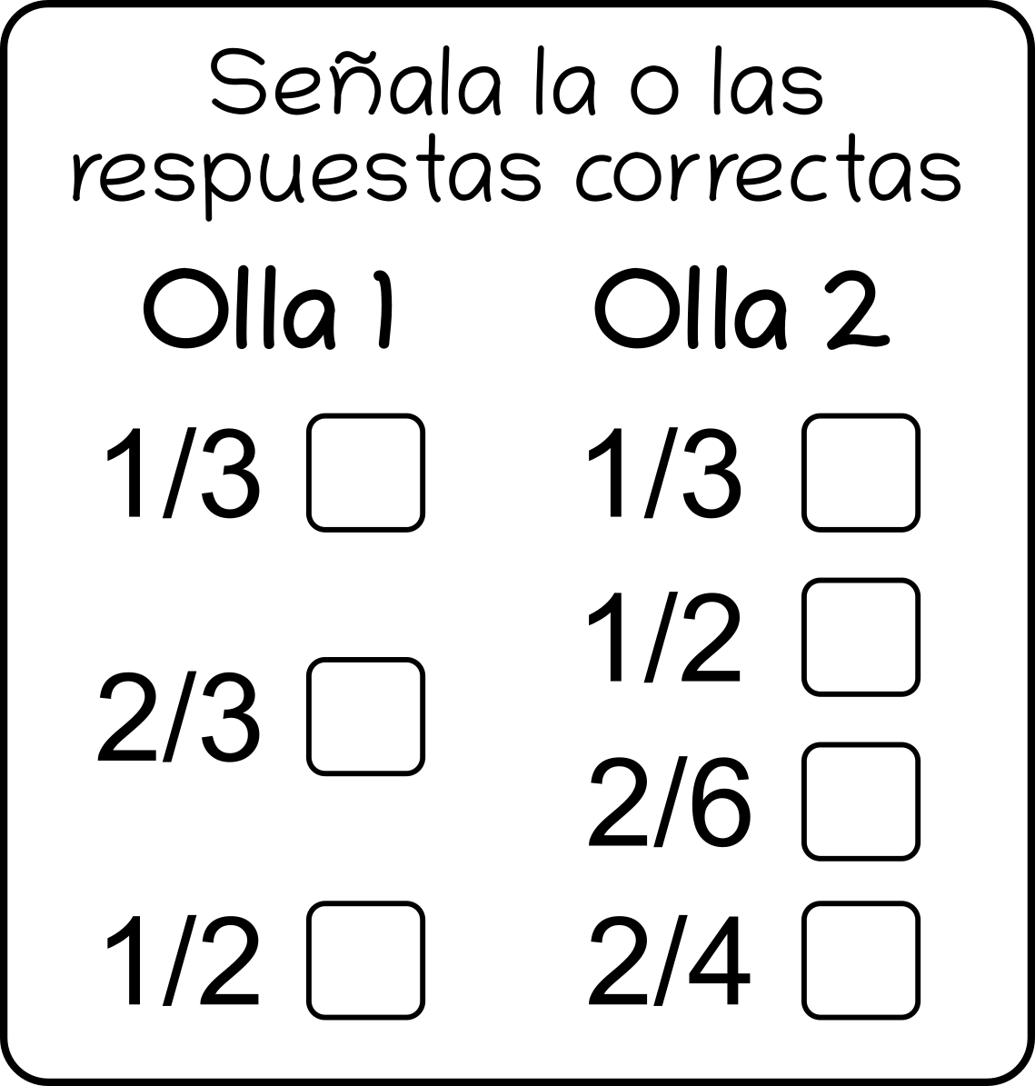 Señalar respuestas correctas